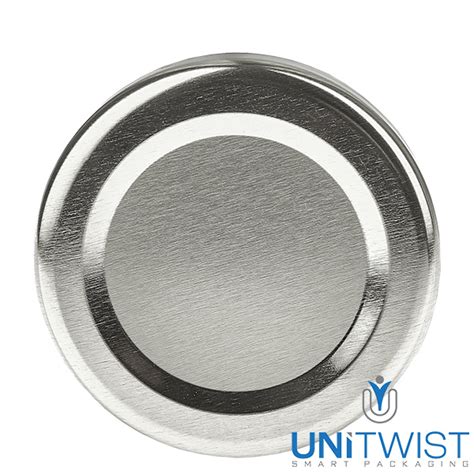 110 Ml Rundglas Mit BasicDeckel Silber TO48 UNiTWIST