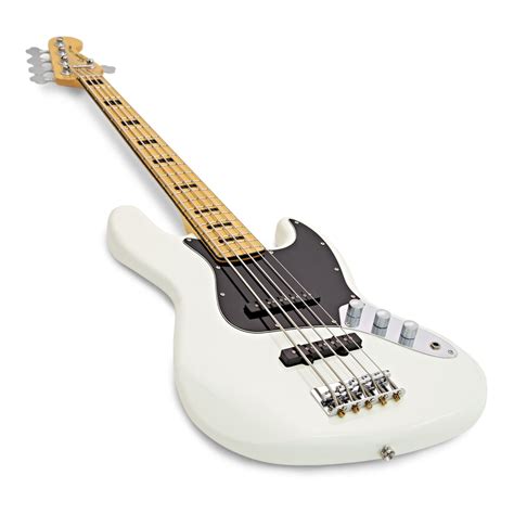 DISC Squier Vintage Modified Jazz Bass V 5 String Olympic White