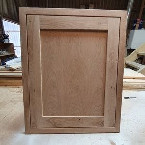 Bespoke Handmade Solid Oak Shaker Style Kitchen Door In Frame Etsy