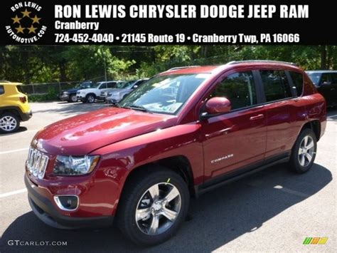 Deep Cherry Red Crystal Pearl Jeep Compass High Altitude X