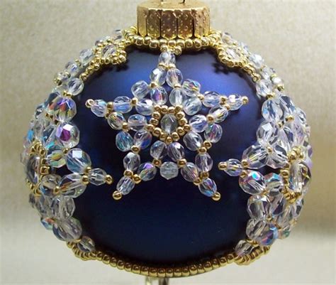 Vintage Handmade Beaded Christmas Balls 2 Kaleidoscope Effect