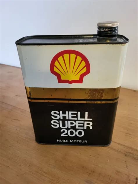 Ancien Bidon Huile Shell Super Litres Eur Picclick Fr