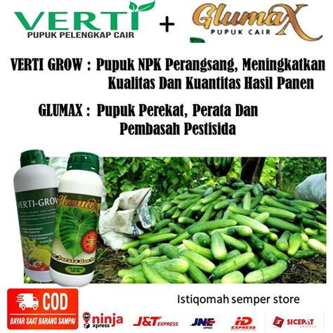 Jual Promo Paket Pupuk Organik Cair Pelebat Buah Perekat Pestisida