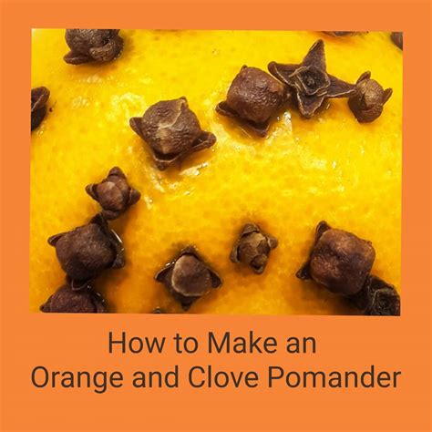 How To Make An Orange And Clove Pomander Booth Dimock Memorial Library