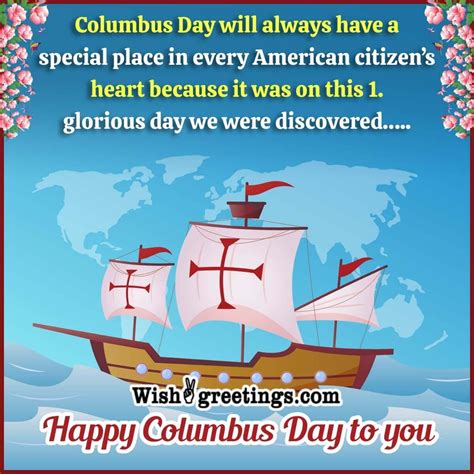 Columbus Day Wishes Messages - Wish Greetings