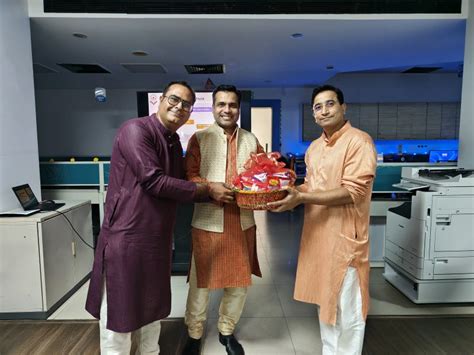 diwali celebrations  horiba office wishing  colleagues clients