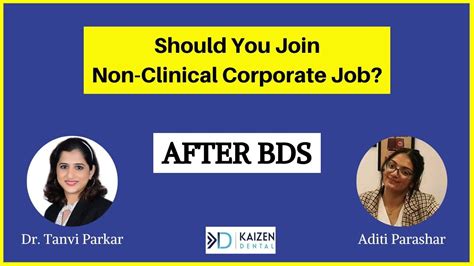 Corporate Jobs Mindset After Bds Dr Tanvi Parkar Youtube