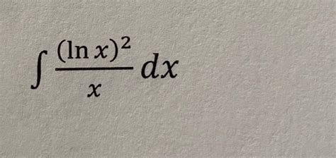 Solved ∫﻿﻿(lnx)2xdx | Chegg.com