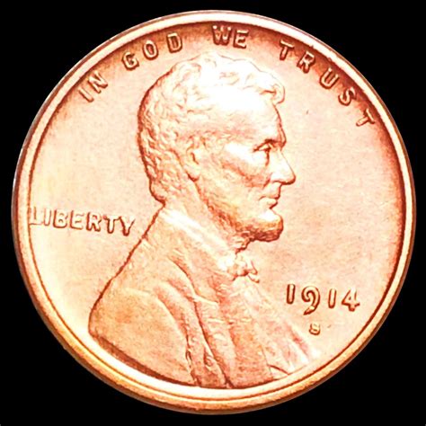 Lot 1914 S Lincoln Wheat Penny UNCIRCULATED