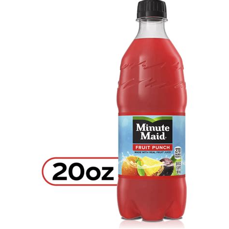 Minute Maid Fruit Punch Made W Real Fruit Juice Fl Oz Beverages