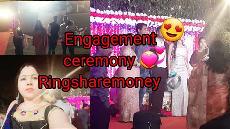 💞engagement Ceremony 💍 Ringsharemoney🥰 Beautiful Couple ♥️ Enjoy 🤗