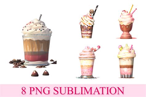 Chocolate Milkshake Watercolor 3 Clipart Afbeelding Door Tcha Studio