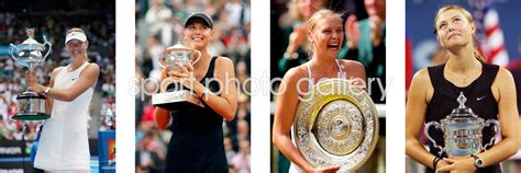 Maria Sharapova Career Grand Slam Print | Tennis Posters