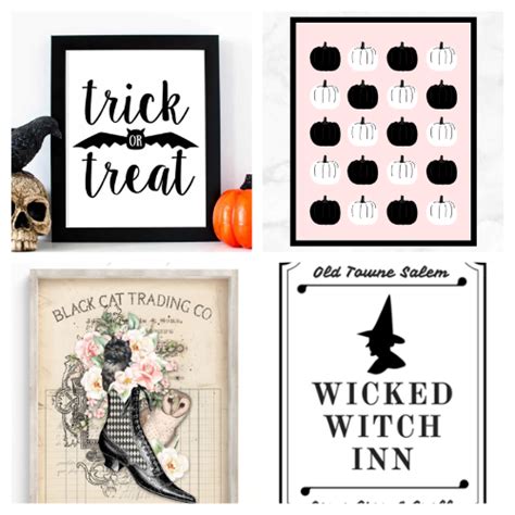 24 Halloween Wall Art Free Printables- A Cultivated Nest