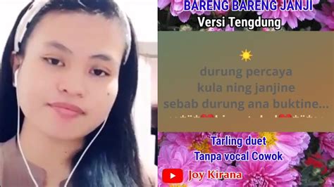 Bareng Bareng Janji Karaoke Duet Tarling Tanpa Vocal Cowok Youtube