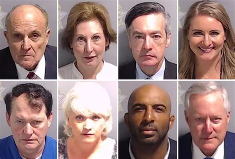 Full List Of Donald Trump Co Defendant Mugshots Released By Police