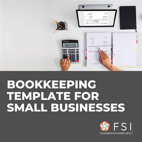 Bookkeeping Template for Small Businesses - Foundation for Shared Impact