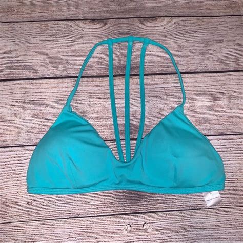 Plumeria Swimwear Swim Plumeria Swimwear Bikini Top Turquoise S Poshmark