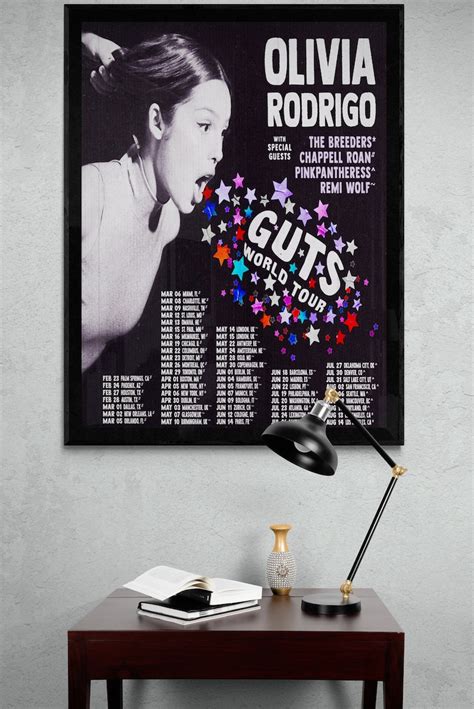 Olivia Rodrigo Guts World Tour Poster 002 Guts Album Poster Guts Tour