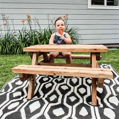 25 Diy Kids Table Plans With Chairs And Storage Option