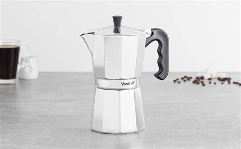 Amazon De Vonshef Italienischer Kaffee Oder Mokka Maker Tassen