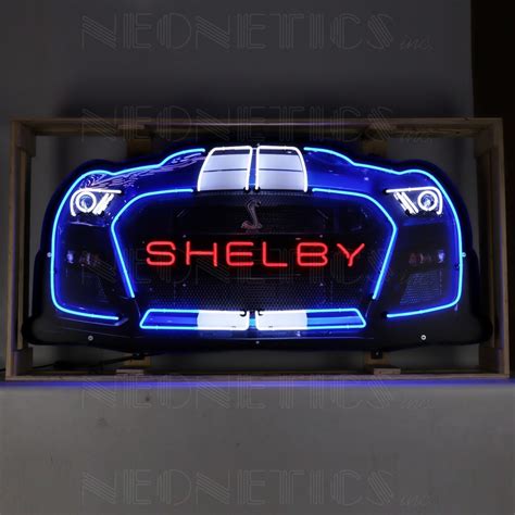 Ford Mustang Shelby Grill Neon Sign By Neonetics American Ikons