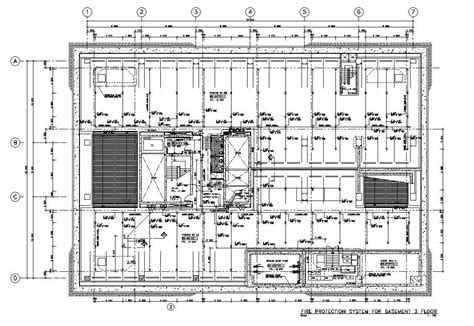 This Drawing Stated Fire Protection System For The Basement Third Floor Plandownload The