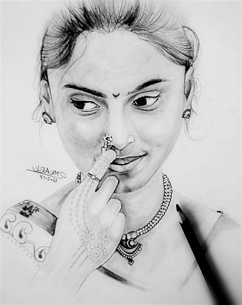 Beautiful Woman Pencil Drawing Bestpencildrawing