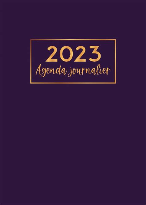 Buy Agenda Journalier Mois De Janvier D Cembre