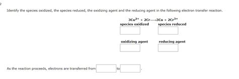 Solved As the reaction proceeds, electrons are transferred | Chegg.com 