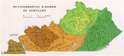 Geographical Map Of Kentucky And Kentucky Geographica