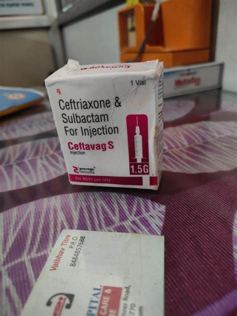 Ceftriaxone And Sulbactam Injection Strength Gm At Rs Vial In