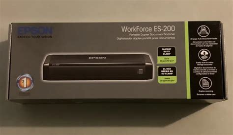 EPSON WORKFORCE ES-200 Portable Color Duplx Document Scanner/AutoDoc Feeder NEW $227.74 ...