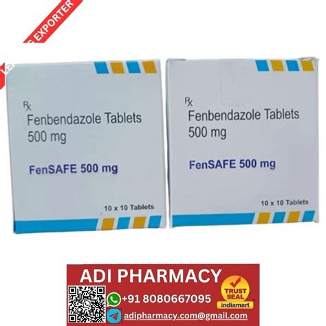 Fenbendazole Tablet Mg At Stripe Antiparasatic Drug In