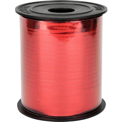 Metallic Red Curling Ribbon 228m Big W