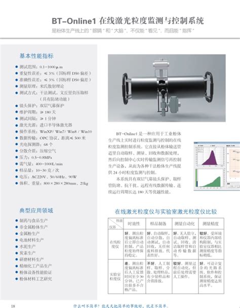 Bt Online1在线激光粒度监测与控制系统价格特点参数使用方法适用范围北京市怀柔区 食品机械行业网