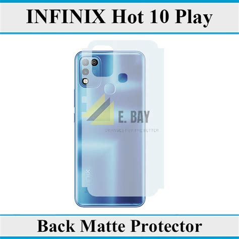 Infinix Hot 10 Play Back Matte Protector Soft Skin Sheet Soft Film Protector For Infinix Hot 10