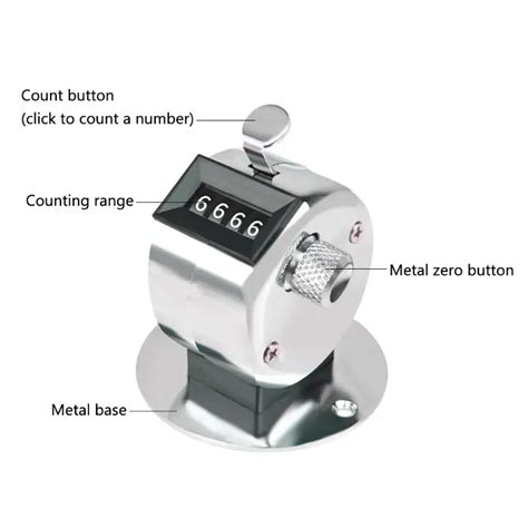 Metal Hand held Ricer Counter Clicker: 4 digit Manual - Temu