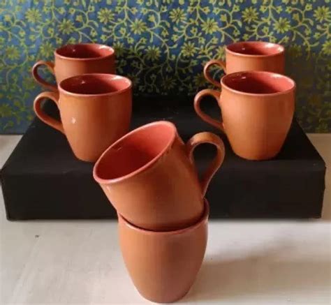 Buy Raincart Small Size Ceramic Kulhad Cup With Handle Kullad Tea Cups