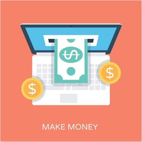 Premium Vector Make Money Flat Vector Icon