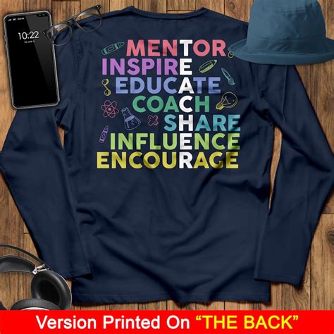 Mentor Inspire Educate Coach Share Influence Encourage Teacher Etsy