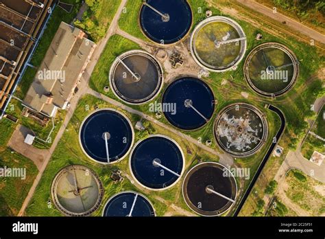 Tanques redondos para filtración de aguas residuales en plantas de