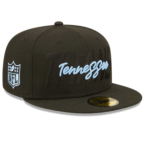 Men S Tennessee Titans New Era Black Nfl Draft Fifty Fitted Hat