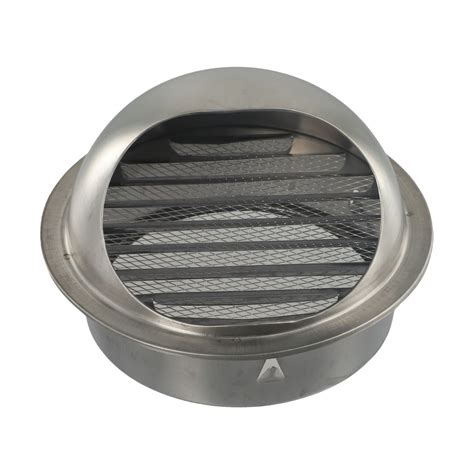 Stainless Steel Round Bull Nosed External Extractor Wall Vent Outlet