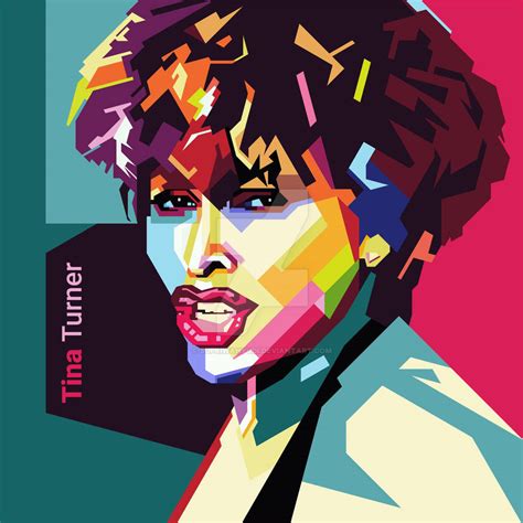 Tina Turner In Pop Art Wpap By Supriwahyudi On Deviantart