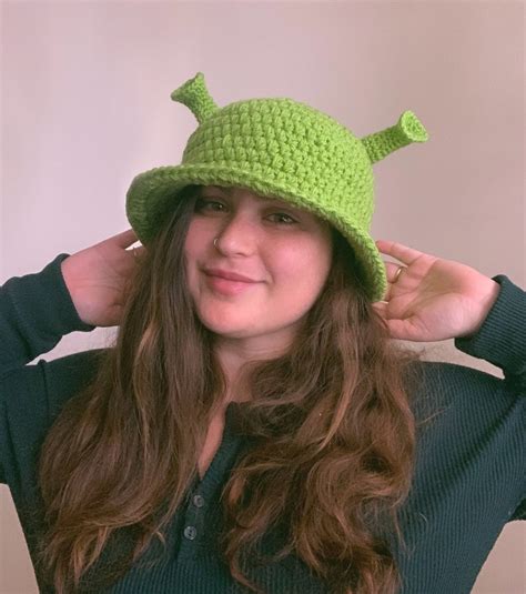 Pdf Printable Pattern Shrek Bucket Hat Etsy