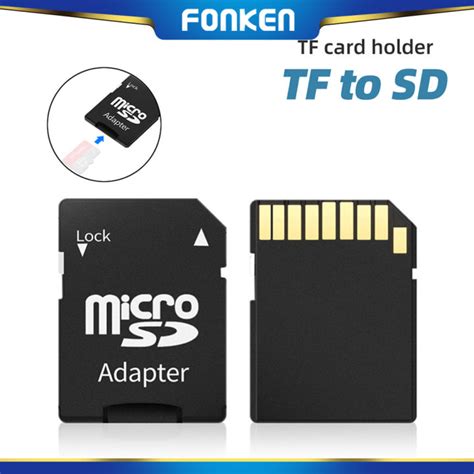 Fonken Pcs Micro Sd Transflash Tf To Sd Sdhc Memory Card Adapter