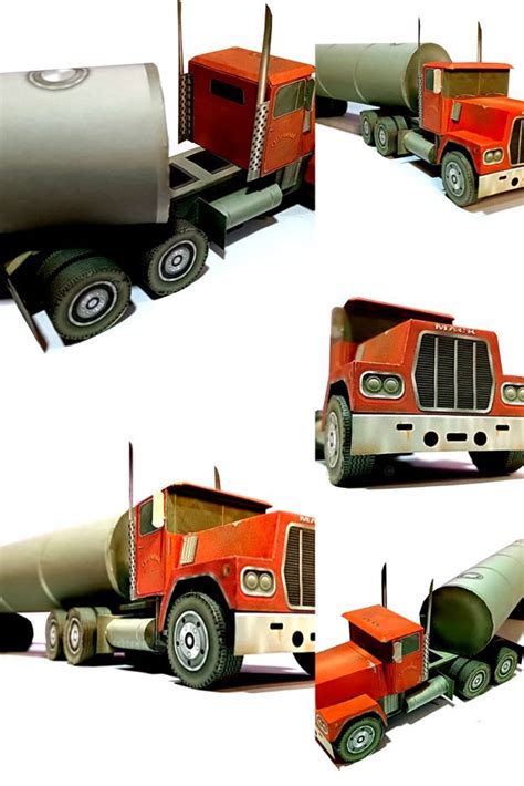Paper Truck Mack R600 Model Lover Caminhão De Papelão Latas De