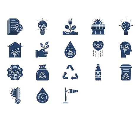 Icono De Vector De Ecología Y Medio Ambiente Vector Premium