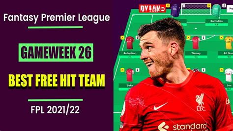 FPL Double Gameweek 26 Best Free Hit Wildcard Team Fantasy Premier